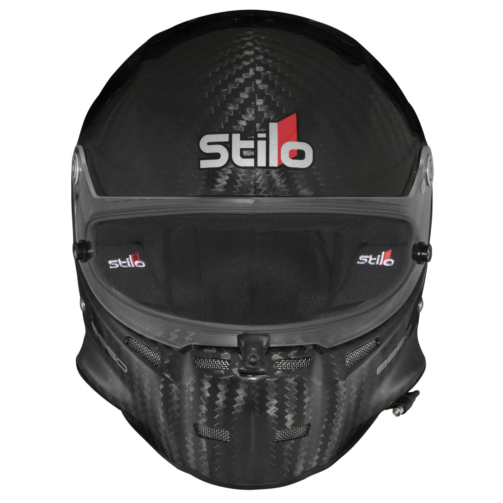 Stilo ST5 GT 8860-2018 Carbon Helmets AA0700AG1R57 Helmet, Carbon, Full, Fiber, Clear Shield, FIA 8860-2018, EPS Liner, No Graphic, Medium, Each