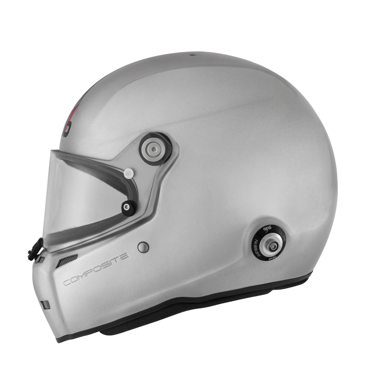 Stilo ST5 FN Composite Helmets AA0710AF2T54 Helmet, Composite, Full, Carbon Fiber, Clear Shield, Snell SA2020/FIA 8859-2020, EPS Liner, No Graphic, X-Small, Each thumbnail 2