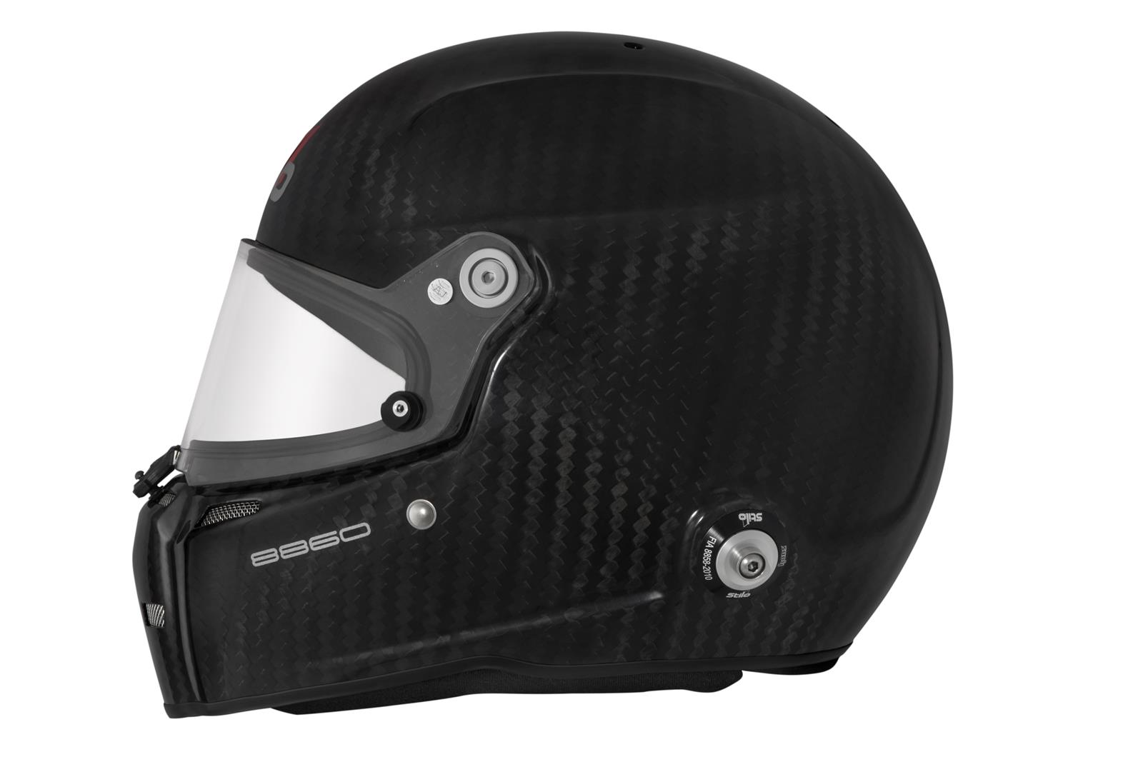 Stilo ST5 FN 8860-2018 ABP Carbon Helmets AA0710AG1S59 Helmet, Carbon, Full, Fiber, Clear Shield, FIA 8860-2018, EPS Liner, No Graphic, Large, Each