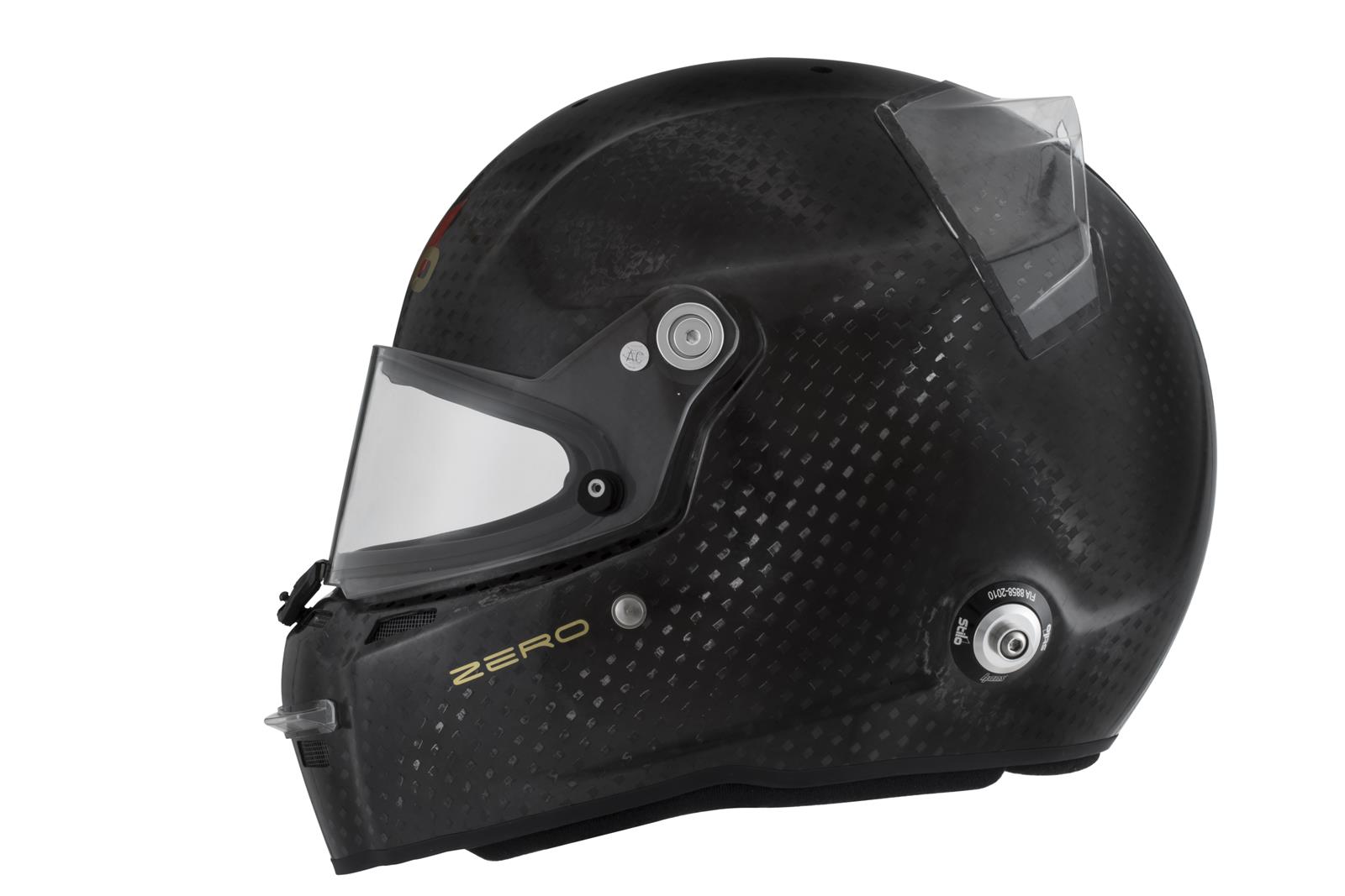 Stilo ST5 FN ZERO 8860-2018 ABP Carbon Helmets AA0710AG3S57 Helmet, Carbon, Full, Fiber, Clear Shield, FIA 8860-2018, EPS Liner, No Graphic, Medium, Each