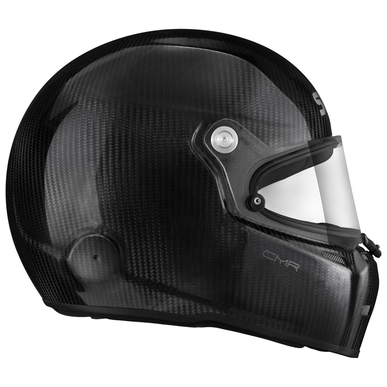 Stilo Carbon CMR Karting Helmets AA0722AH1P54 Helmet, CMR, Full, Fiber, Clear Shield, Snell CMR2016, No Graphic, X-Small, Each thumbnail 5