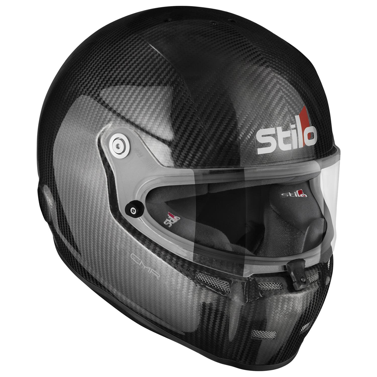Stilo Carbon CMR Karting Helmets AA0722AH1P54 Helmet, CMR, Full, Fiber, Clear Shield, Snell CMR2016, No Graphic, X-Small, Each thumbnail 2