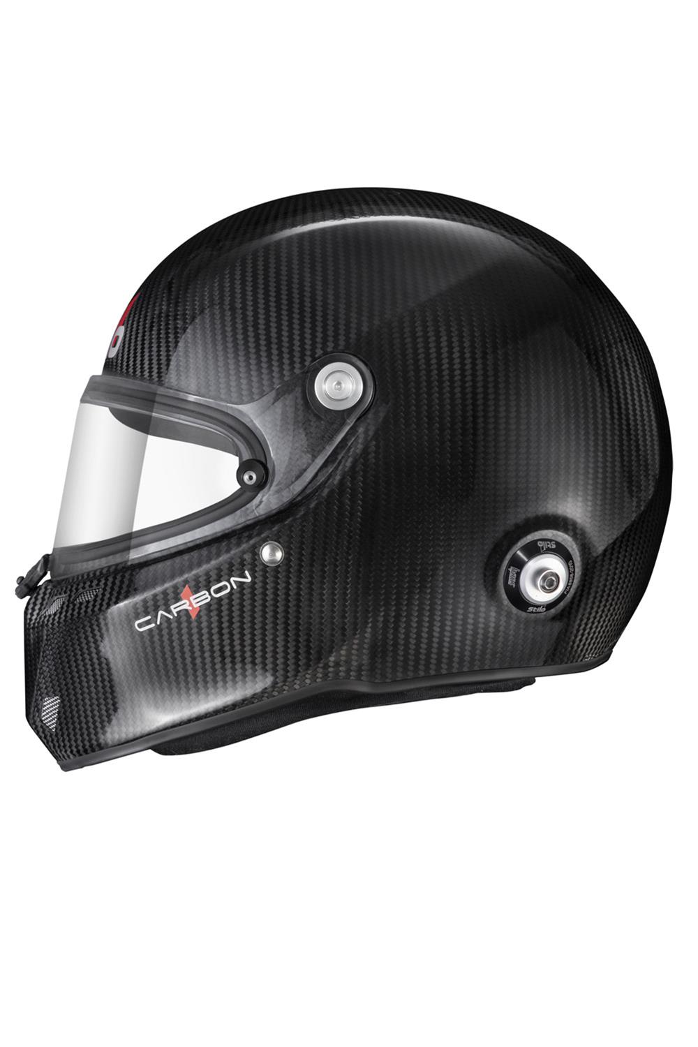Stilo ST6 FN Carbon Helmets AA0810AF1V64 Helmet, Carbon, Full, Gloss, Fiber, Snell SA2020, FIA 8859-2018, Clear Visor, 3X-Large, 64cm, EPS Liner, Each thumbnail 6
