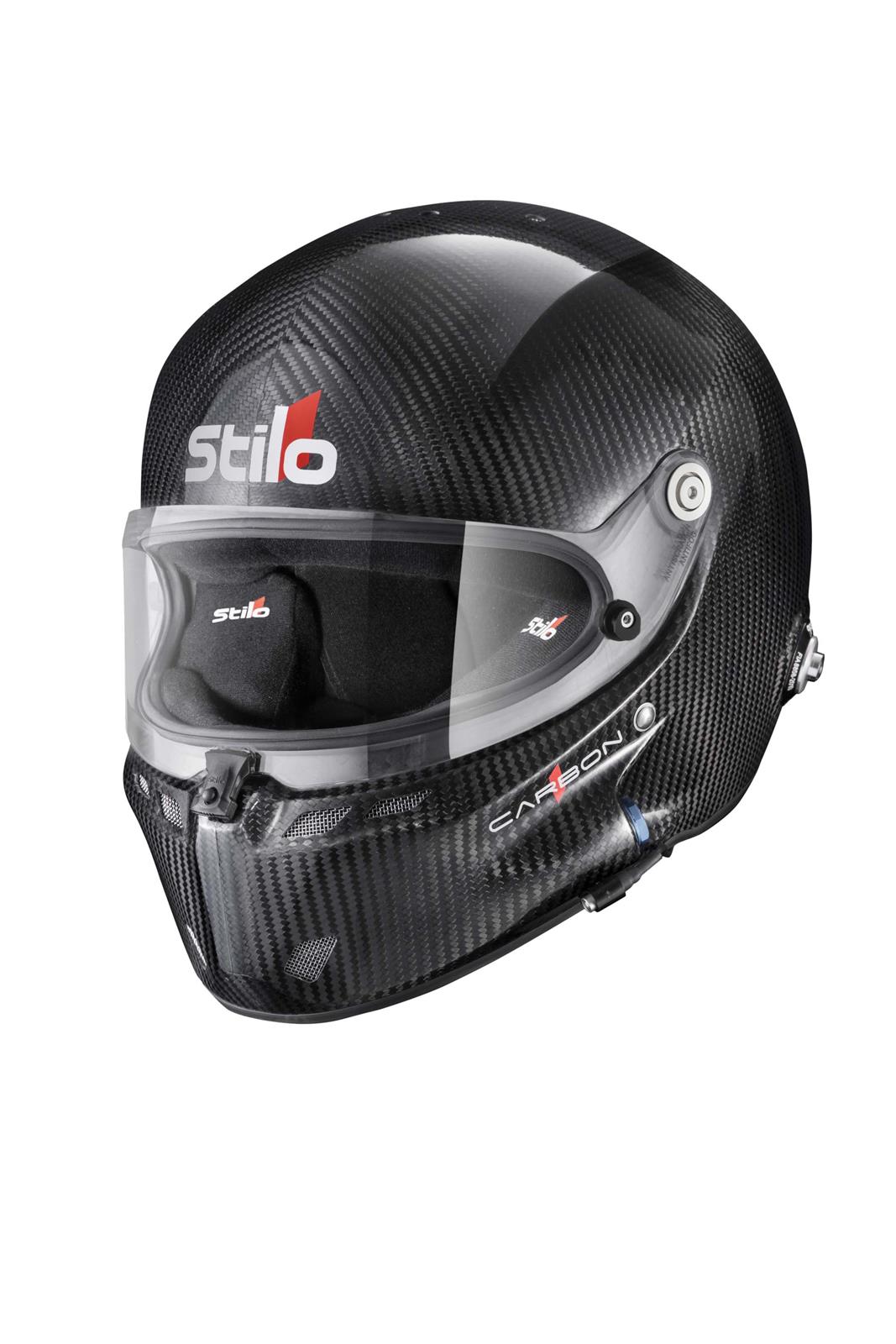 Stilo ST6 GT Carbon Helmets AA0800AF1V57 Helmet, Carbon, Full, Gloss, Fiber, Snell SA2020, FIA 8859-2018, Clear Visor, Medium, 57cm, EPS Liner, Each thumbnail 2