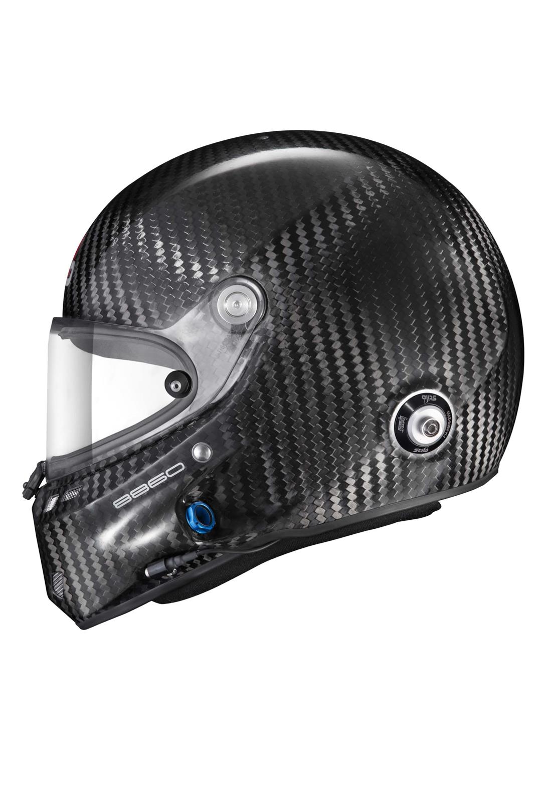 Stilo ST6 GT 8860-2018 Carbon Helmets AA0800AG1R58 Helmet, Carbon, Full, Gloss, Fiber, Snell SA2020, FIA 8860-2018, Clear Visor, Medium Plus, 58cm, EPS Liner, Each thumbnail 4