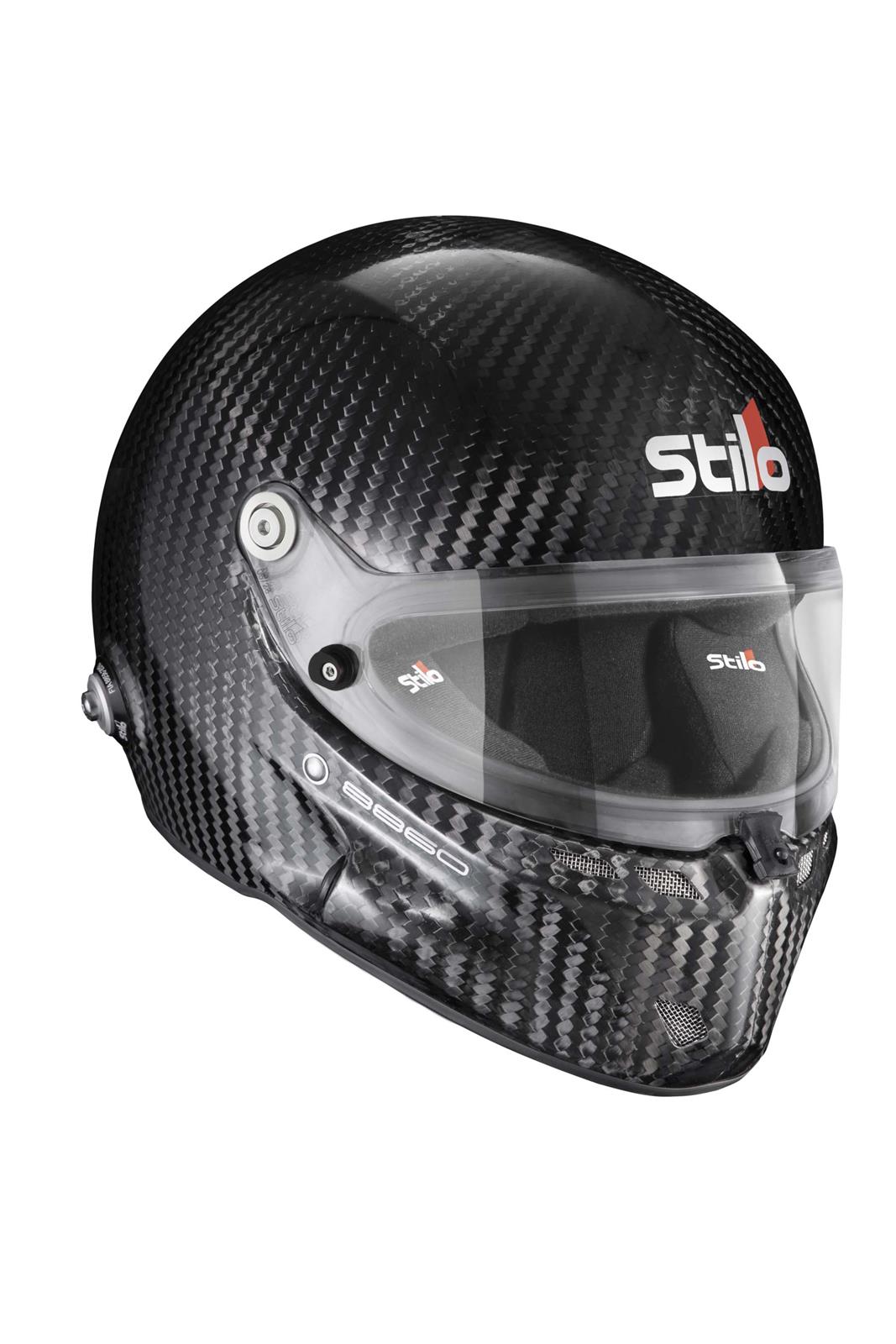 Stilo ST6 GT 8860-2018 Carbon Helmets AA0800AG1R58 Helmet, Carbon, Full, Gloss, Fiber, Snell SA2020, FIA 8860-2018, Clear Visor, Medium Plus, 58cm, EPS Liner, Each thumbnail 3