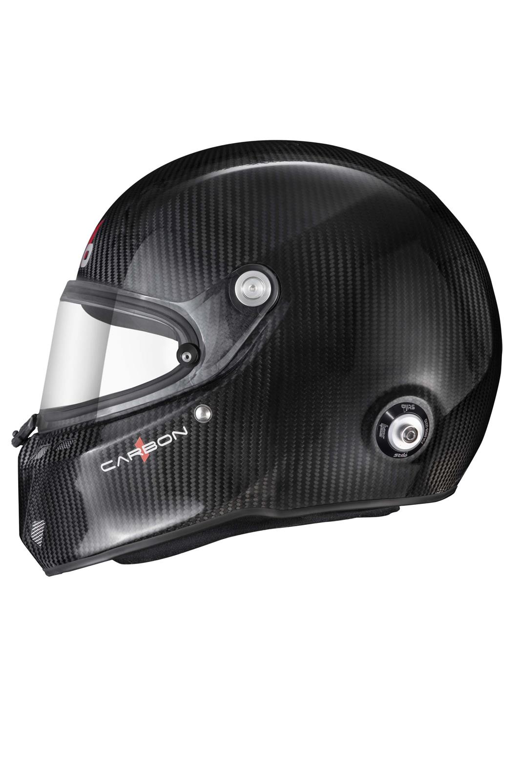 Stilo ST6 FN Carbon Helmets AA0810AF1V58 Helmet, Carbon, Full, Gloss, Fiber, Snell SA2020, FIA 8859-2018, Clear Visor, Medium Plus, 58cm, EPS Liner, Each thumbnail 4