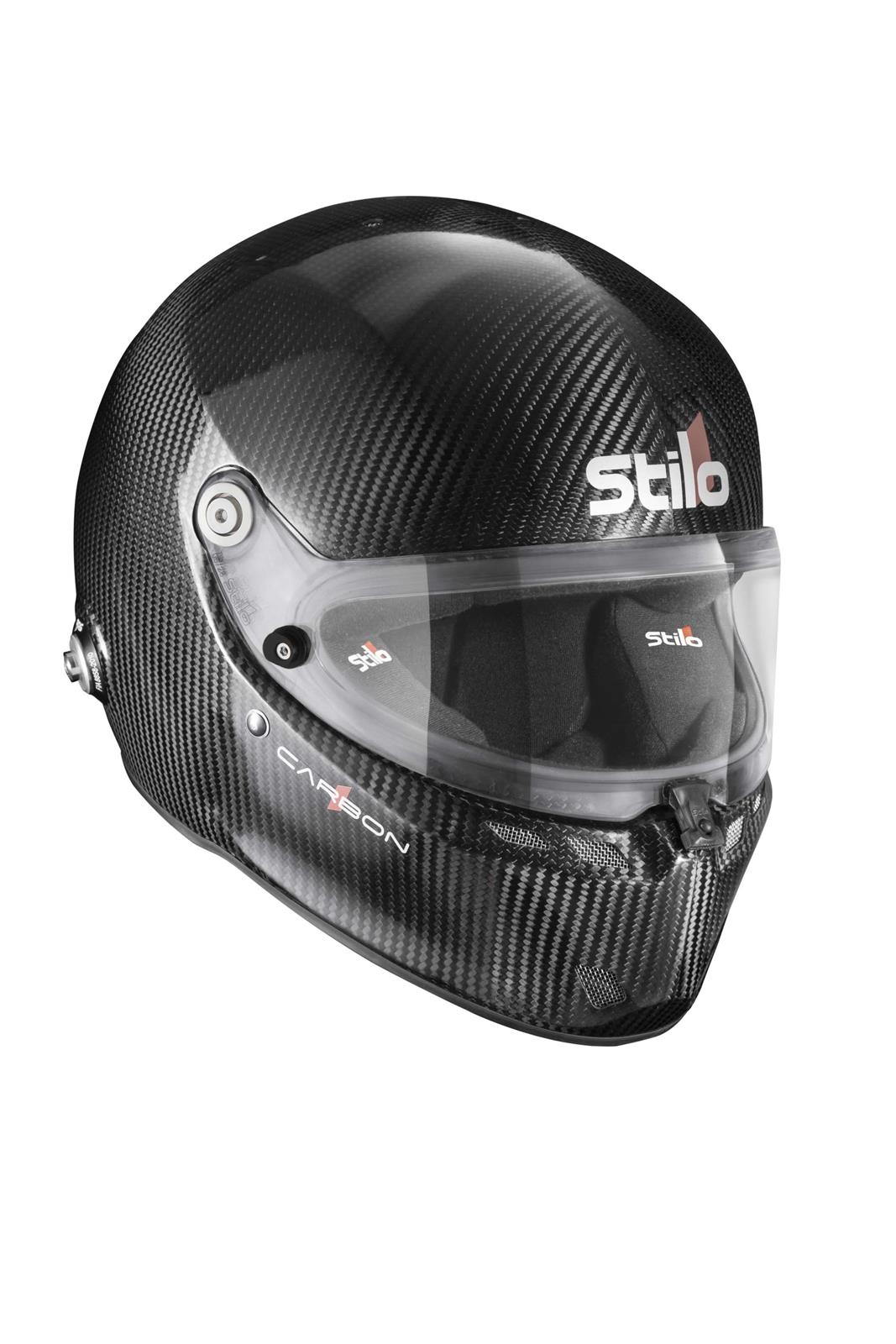 Stilo ST6 FN Carbon Helmets AA0810AF1V58 Helmet, Carbon, Full, Gloss, Fiber, Snell SA2020, FIA 8859-2018, Clear Visor, Medium Plus, 58cm, EPS Liner, Each