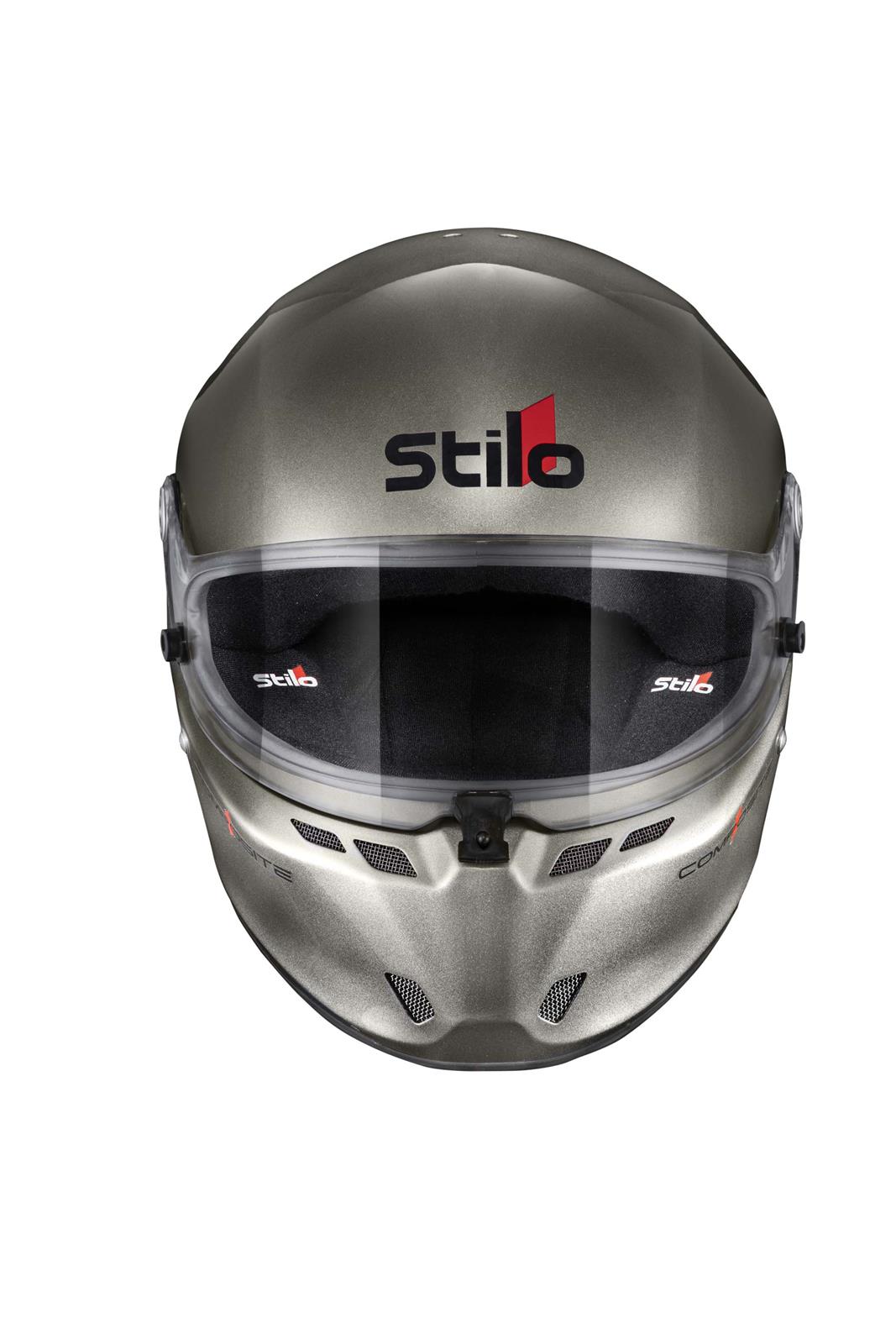 Stilo ST6 FN Composite Helmets AA0810AF2V55 Helmet, Composite, Full, Gloss, Titanium, Snell SA2020, FIA 8859-2018, Clear Visor, Small, 55cm, EPS Liner, Each thumbnail 2