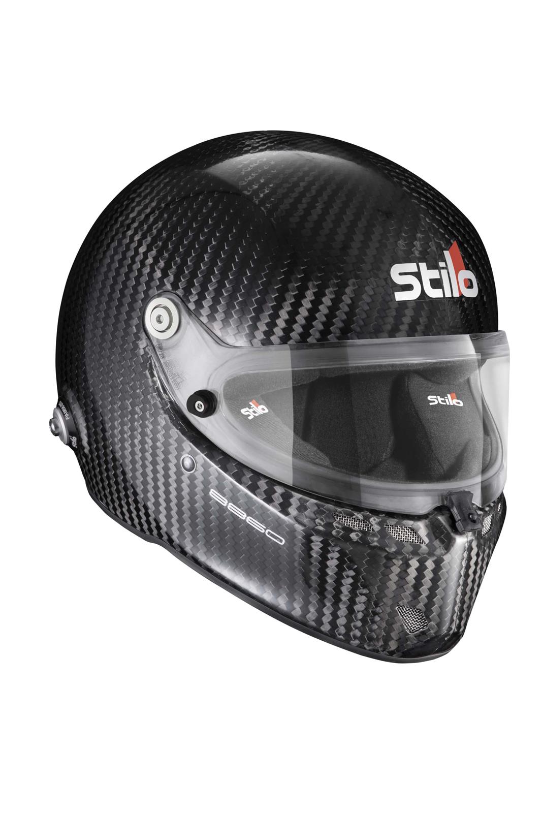 Stilo ST6 FN 8860-2018 Carbon Helmets AA0810AG1R58 Helmet, Carbon, Full, Gloss, Fiber, Snell SA2020, FIA 8860-2018, Clear Visor, Medium Plus, 58cm, EPS Liner, Each thumbnail 2