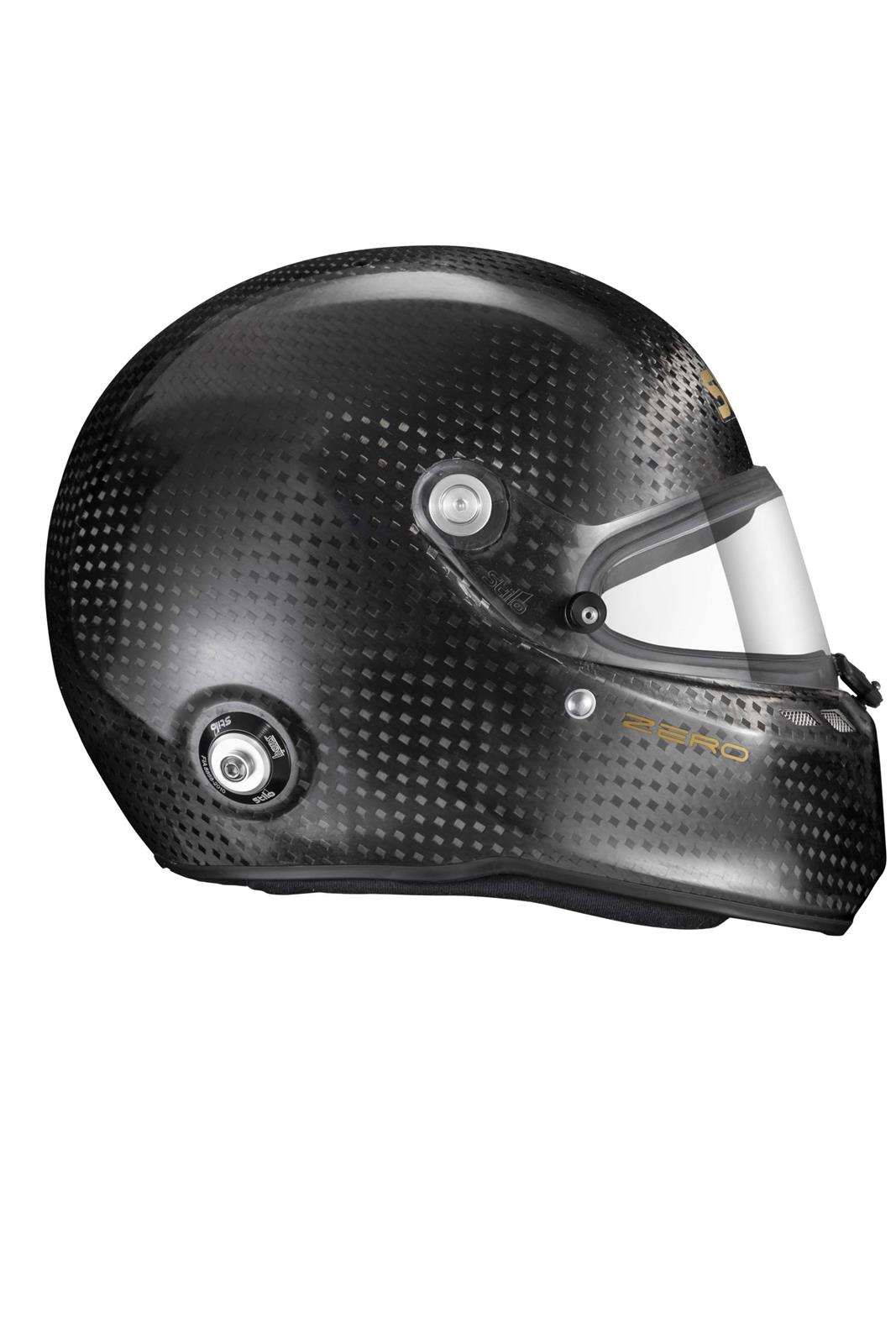 Stilo ST6 FN 8860-2018 Carbon Zero ABP Helmets AA0810AG3S55 Helmet, ABP, Full, Gloss, Fiber, Snell SA2020, FIA 8860-2018-ABP-Zero, Clear Visor, Small, 55cm, EPS Liner, Each thumbnail 4