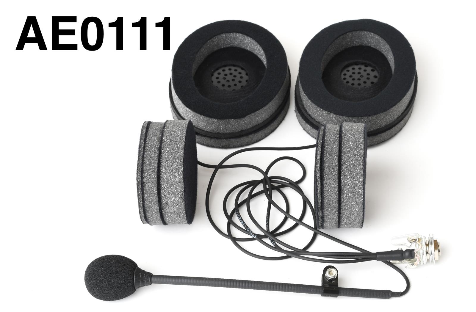 Stilo Helmet Communicator Accessories AE0111 Trophy Electronics- dual loudspeakers- electric noise cancelling boom mic- open face helmets