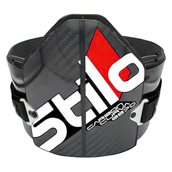 Stilo Carbon Curva 8870 Rib and Chest Protectors AS0002-L Protectors, 8870, Adjustable, Fiber, Black, White, FIA 8870, Large Plus, Each