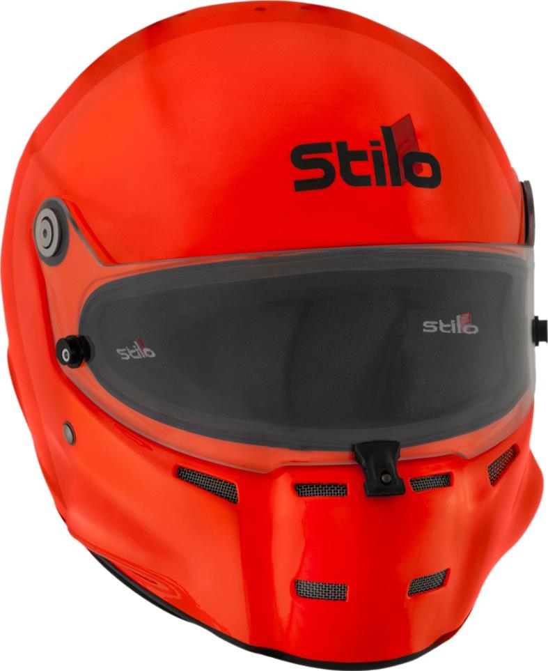 Stilo ST5 GT Offshore Helmets DA0702BF2T59 Helmet, Offshore, Full, Gloss Orange, Clear Shield, Snell SA2020/FIA 8859-2020, EPS Liner, No Graphic, Large, Each