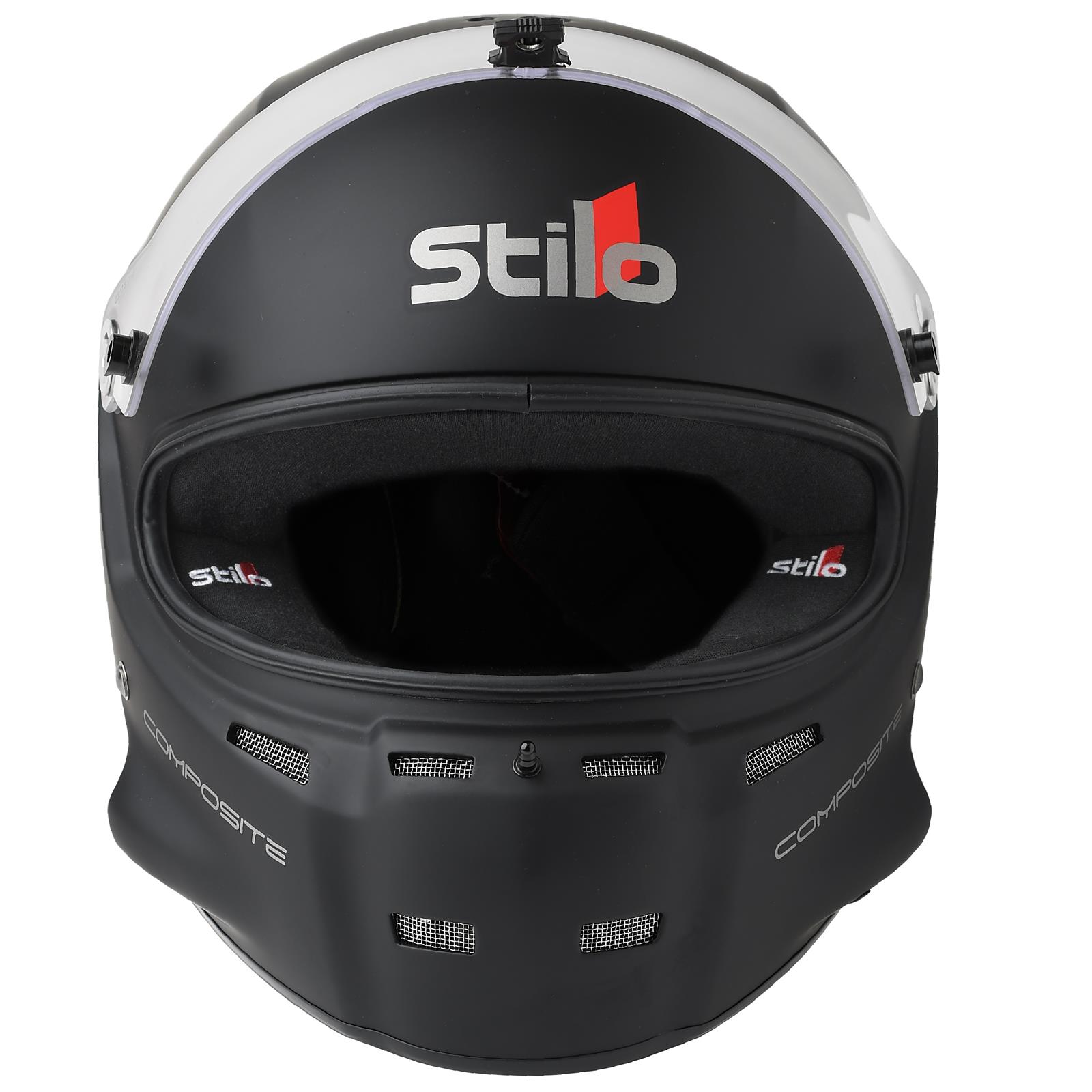 Stilo ST5 GT Composite Helmets AA0700AF2T590401 Helmet, Composite, Full, Matte Black, Clear Shield, Snell SA2020/FIA 8859-2020, EPS Liner, No Graphic, Large, Each