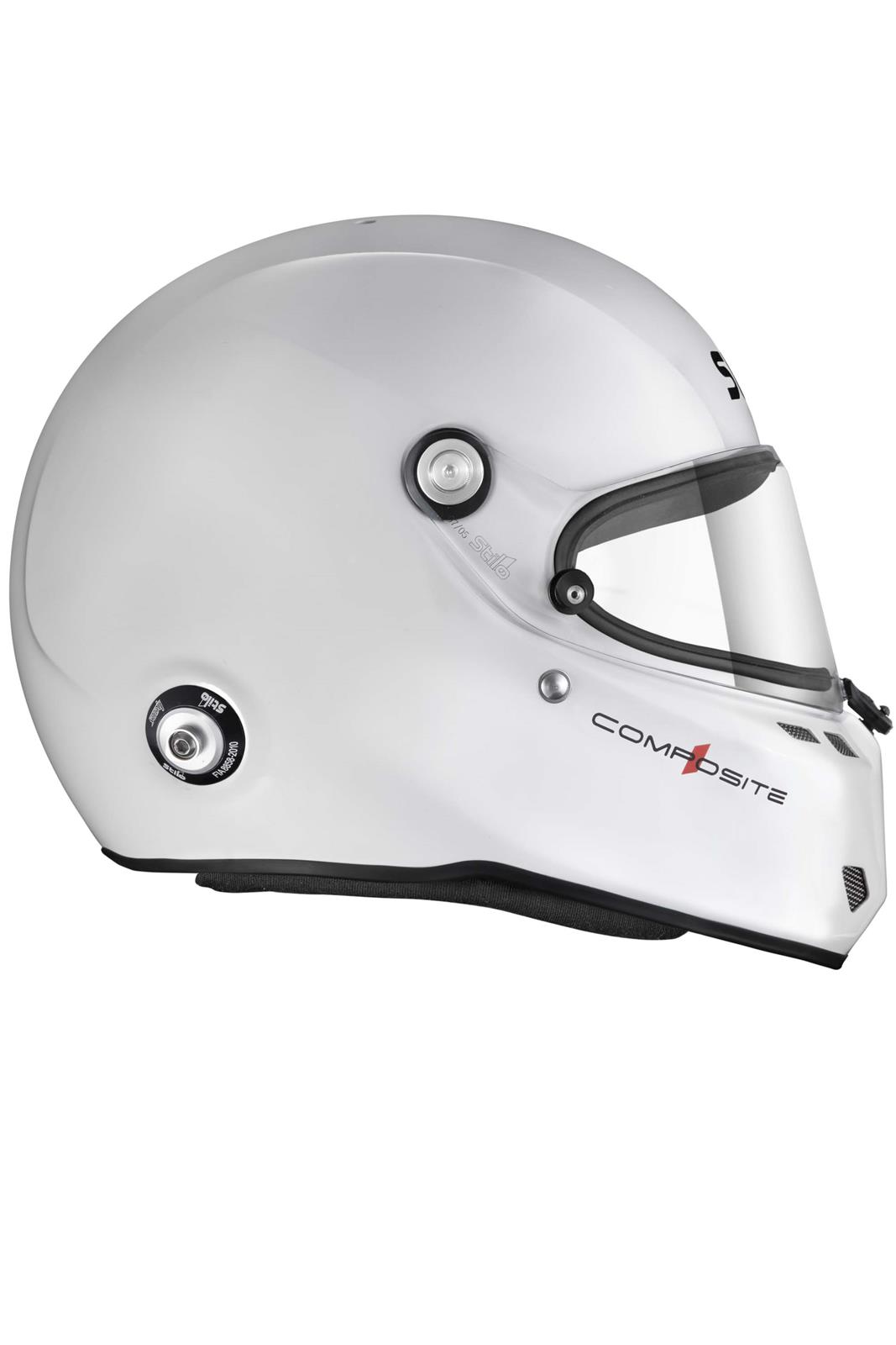 Stilo ST6 FN Composite Helmets AA0810AF2V610101 Helmet, Composite, Full, Gloss, White, Snell SA2020, FIA 8859-2018, Clear Visor, X-Large, 61cm, EPS Liner, Each thumbnail 5