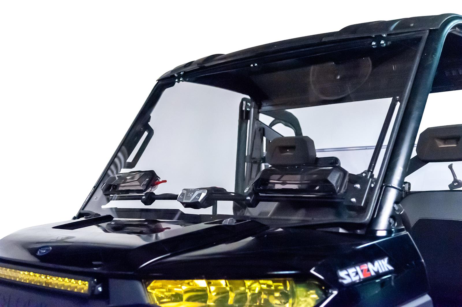 Seizmik Powersports Windshields 50-50222KIT Windshields, Flip-Up Windshield with Vents