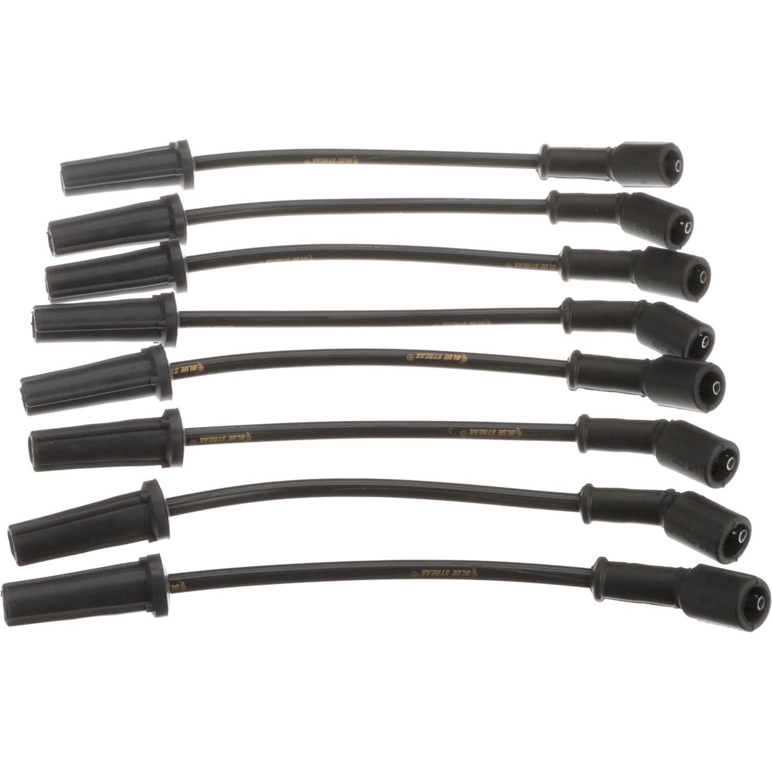 A-Team Performance Silicone Spark Plug Wires Set Black Straight