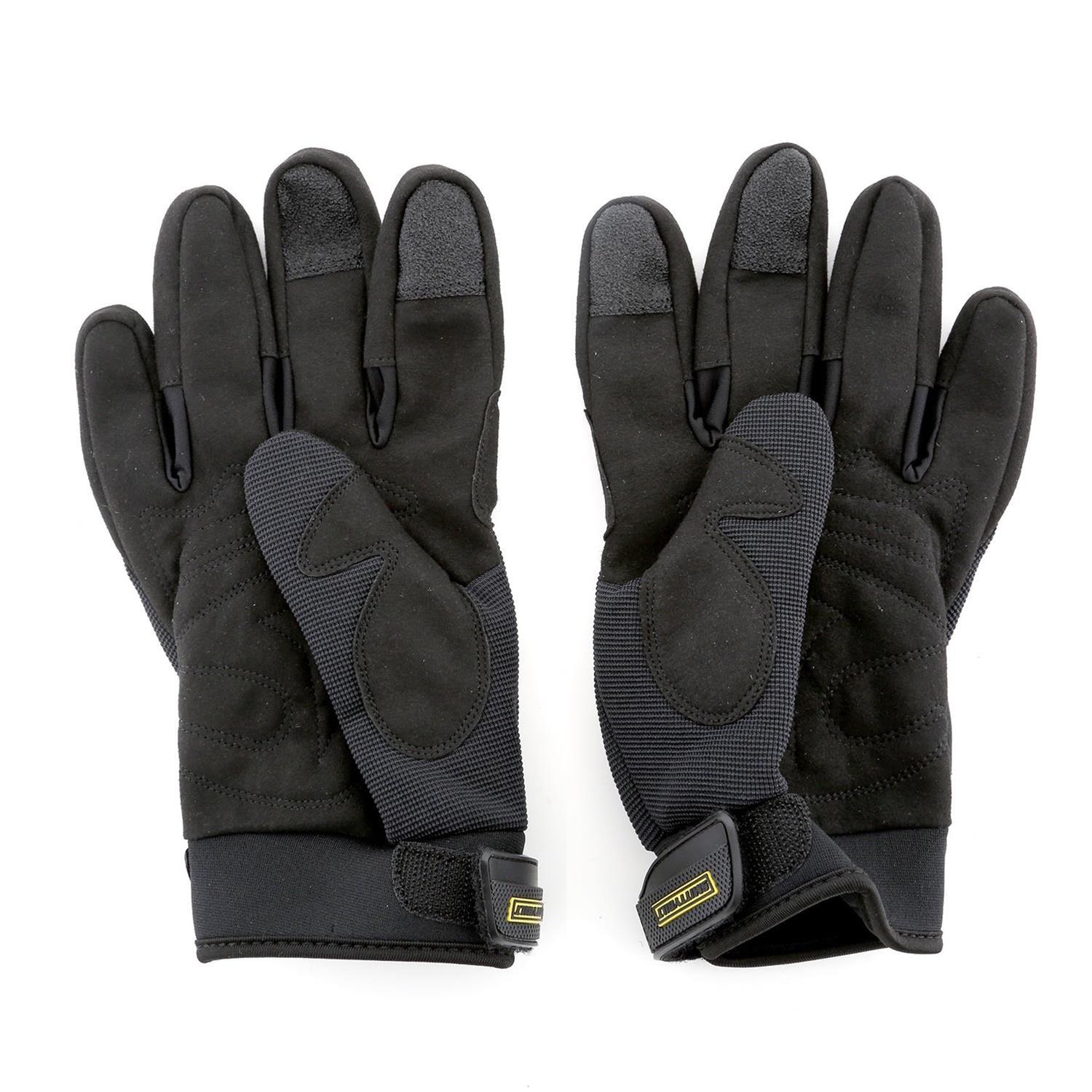 Smittybilt Trail Gloves S/B1505 Gloves, Trail, One Layer, Nylon/Synthetic Leather, Black/Gray, X-Large, Pair