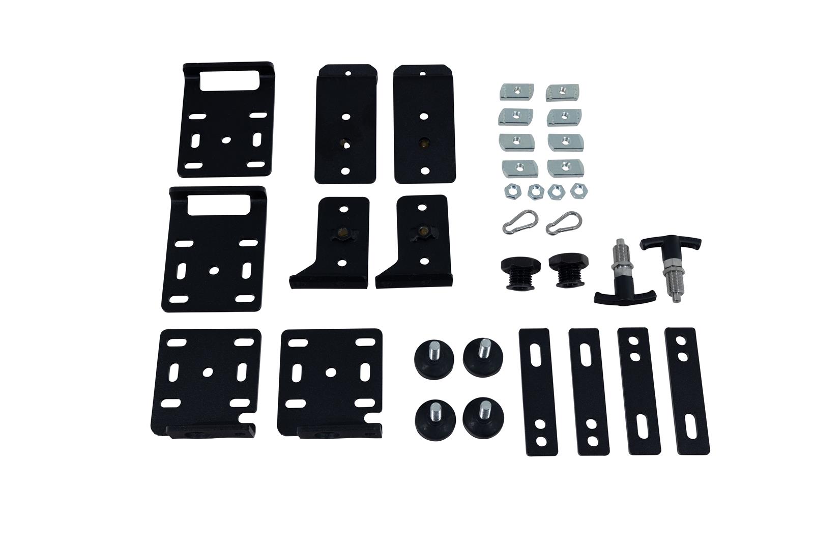 Smittybilt Quick-Release Tent Mounts 2500 Truck and Ground Accessories, Quick Release Mounts, 3/16 in. Thick, Steel, Powdercoat Finish, Universal, Pair thumbnail 2