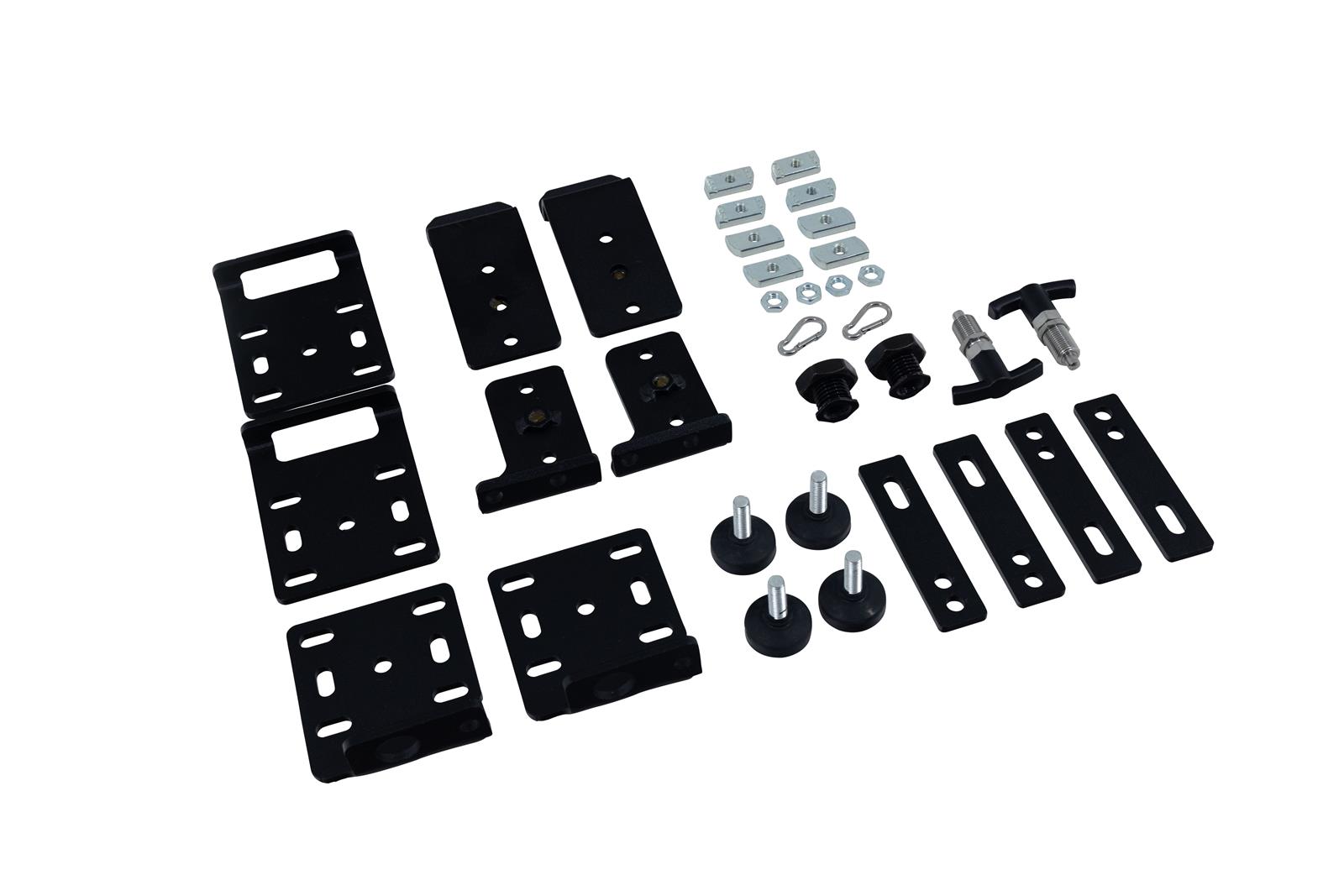 Smittybilt Quick-Release Tent Mounts 2500 Truck and Ground Accessories, Quick Release Mounts, 3/16 in. Thick, Steel, Powdercoat Finish, Universal, Pair
