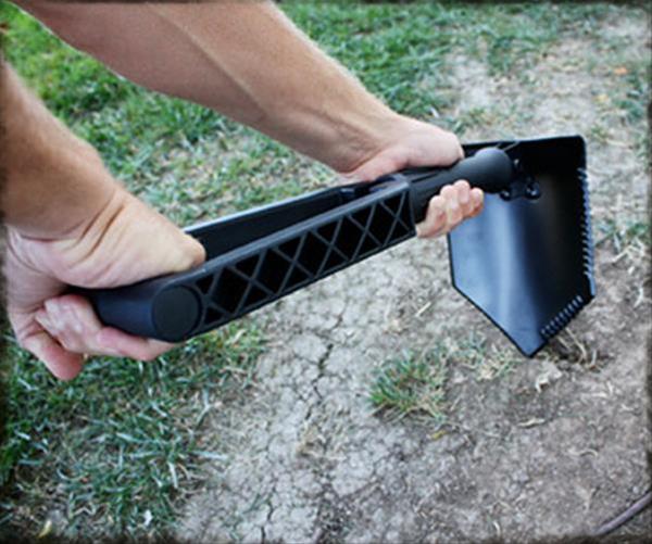 Smittybilt Tri-Fold Shovels S/B2728 Shovel, Tri-Fold, Carbon Steel Shovel Head, Black Nylon Handle, Storage Bag, Each thumbnail 2
