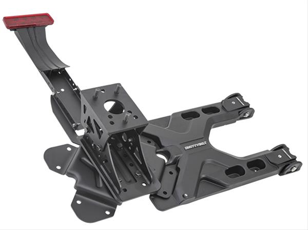 Smittybilt Spare Tire Mounts S/B2843 Carrier, Rear of Vehicle Location, Aluminum, Black Powdercoated, 37.00 in. Max Diameter, Jeep
