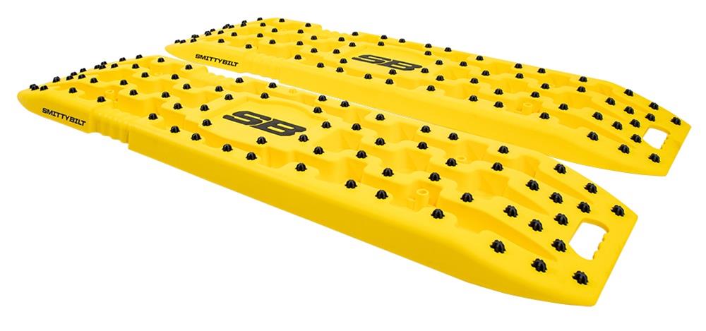Smittybilt Element Ramps 2890 Vehicle Traction Mats, Ramps, Long, Heavy-duty, Polypropylene, Yellow, Stackable, 32.0 in. Long x 13.0 Wide, with Carry Bag, Pair thumbnail 3