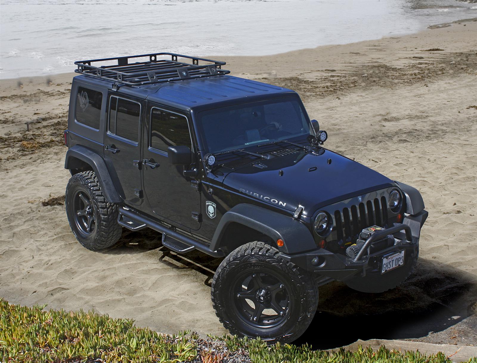 Smittybilt Defender Roof Racks S/B45454 Rack, Defender, Steel, Black Textured Powdercoated, 54 in. x 54 in. x 4 in, 1-Piece, Each