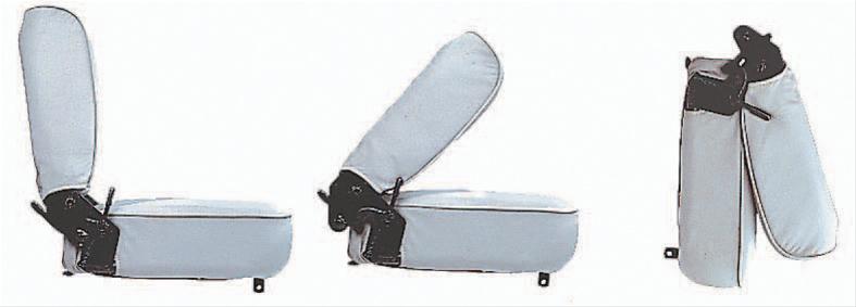 Smittybilt Fold and Tumble Rear Black Denim Seat S/B41515 Seat, Tumble, Bench, Denim, Black, Jeep, Each thumbnail 2
