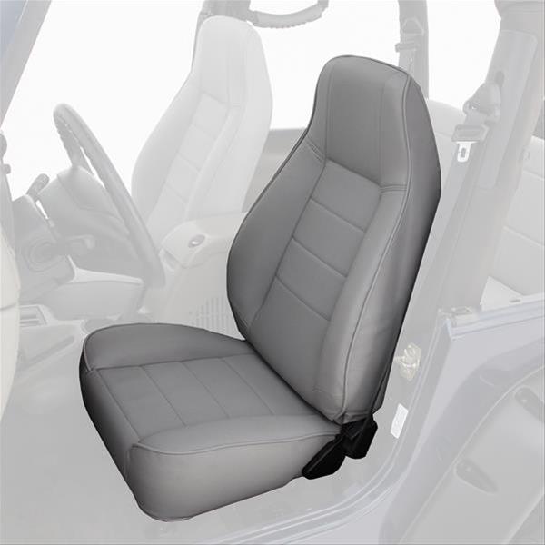 Smittybilt 44901 Sedile Anteriore A Secchio Nero In Vinile | Per Jeep Wrangler TJ, YJ, CJ | Sostituzione Sedili Usurati, Robusto E Confortevole, Dimensioni Standard - 3