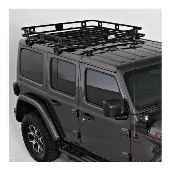 Smittybilt Defender Roof Racks S/B45454JL Rack, Defender, Welded One-Piece, Steel, Black Textured Powdercoated, Jeep, 4-Door, Each