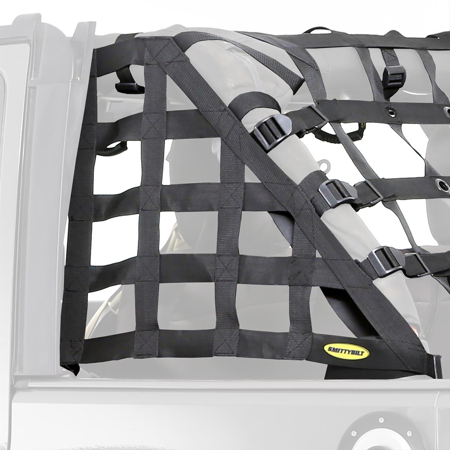Smittybilt C.RES2 HD Cargo Restraint Systems S/B561135 Soft Top, System, Net, Polyester, Black, Jeep, Each thumbnail 4