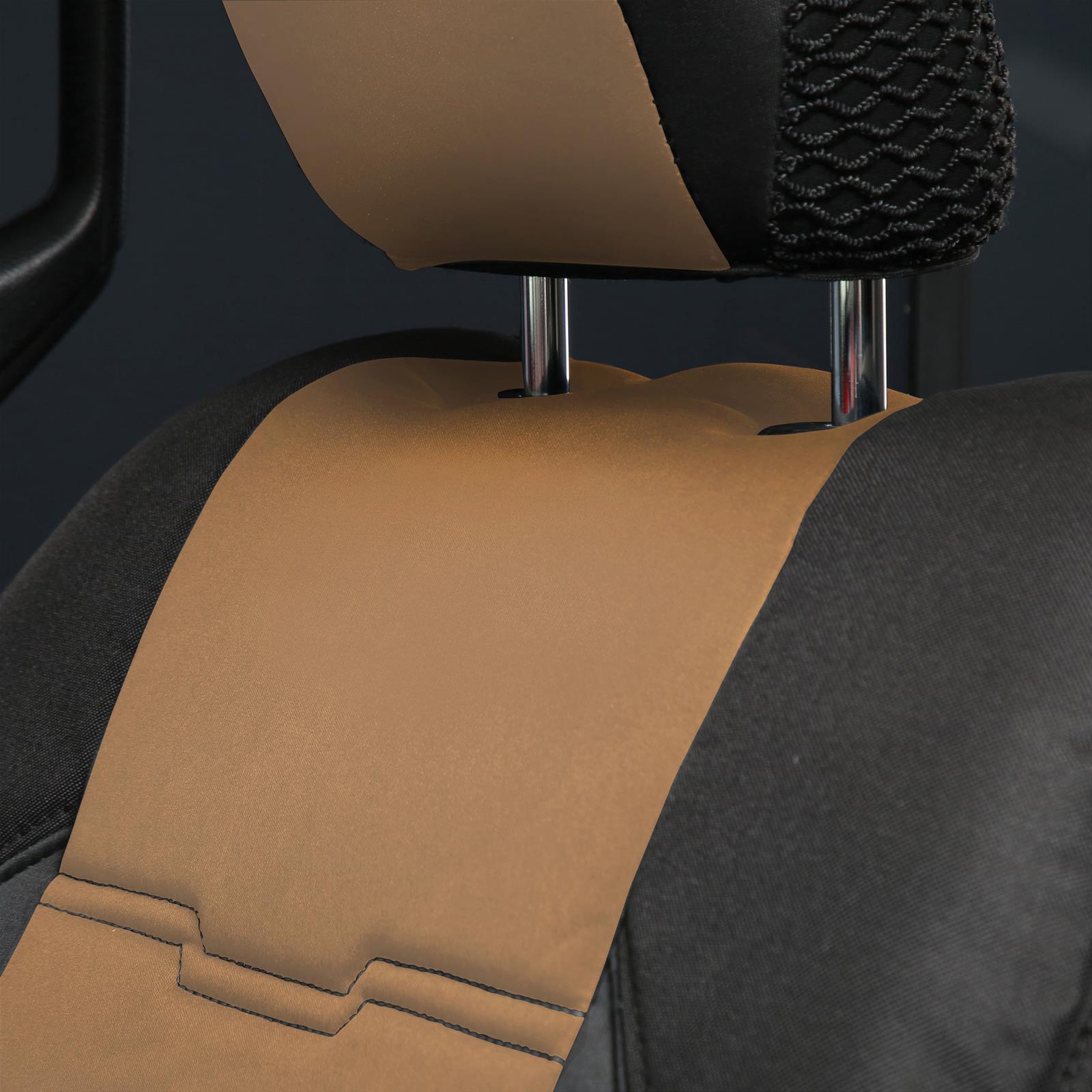 Smittybilt Gen2 Neoprene Seat Cover Sets S/B577125 Covers, GEN 2, Neoprene, Front/Rear, Water Resistant, Headrest Covers, Black/Tan, Jeep, Wrangler JL, Kit thumbnail 6
