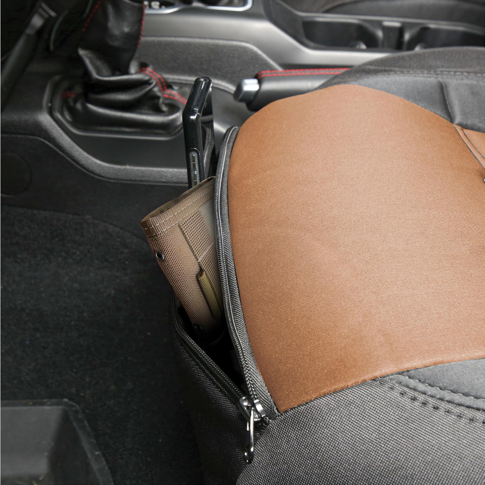 Smittybilt Gen2 Neoprene Seat Cover Sets S/B577125 Covers, GEN 2, Neoprene, Front/Rear, Water Resistant, Headrest Covers, Black/Tan, Jeep, Wrangler JL, Kit thumbnail 3