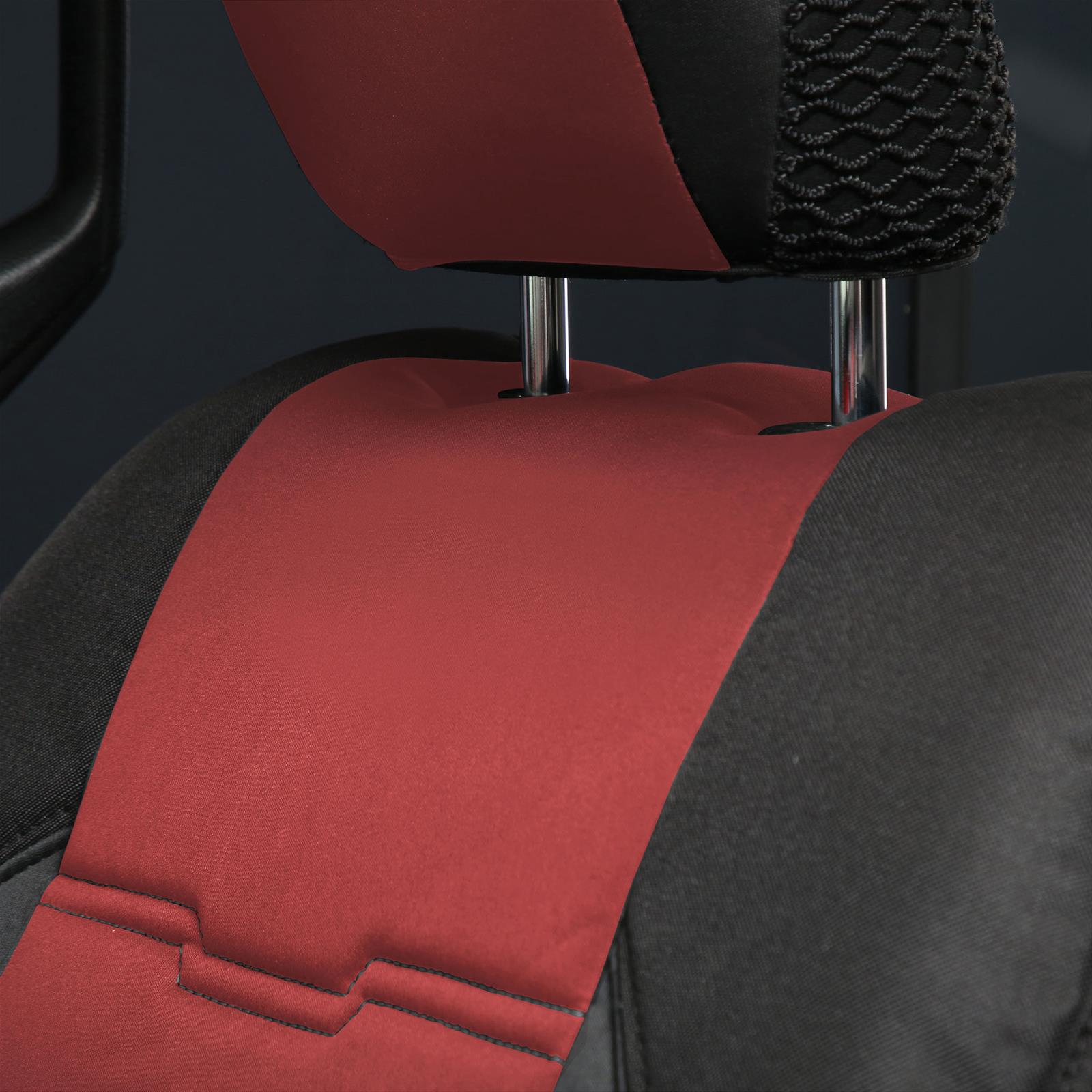 Smittybilt Gen2 Neoprene Seat Cover Sets S/B577130 Covers, GEN 2, Neoprene, Front/Rear, Water Resistant, Headrest Covers, Black/Red, Jeep, Wrangler JL, Kit thumbnail 6