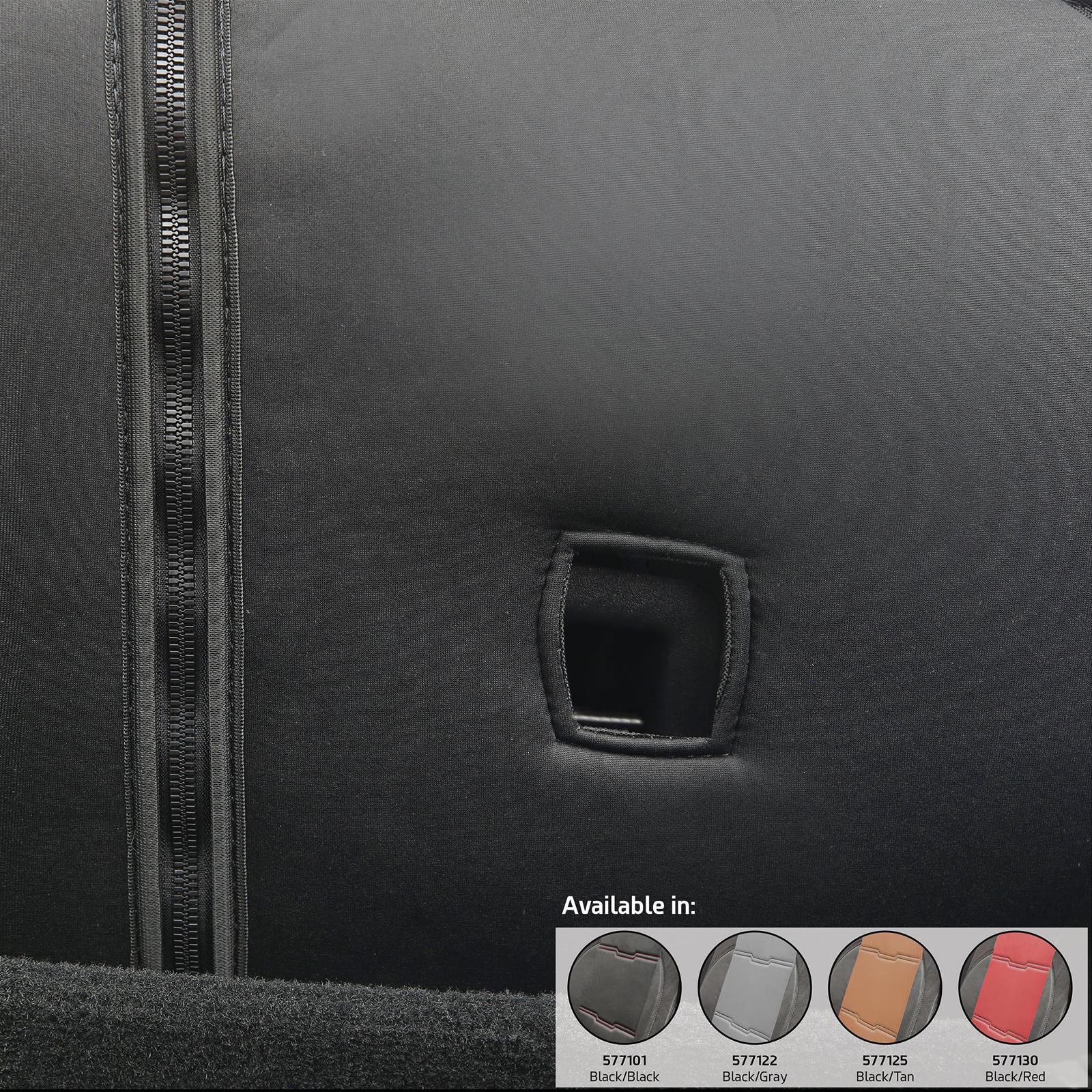 Smittybilt Gen2 Neoprene Seat Cover Sets S/B577130 Covers, GEN 2, Neoprene, Front/Rear, Water Resistant, Headrest Covers, Black/Red, Jeep, Wrangler JL, Kit thumbnail 2