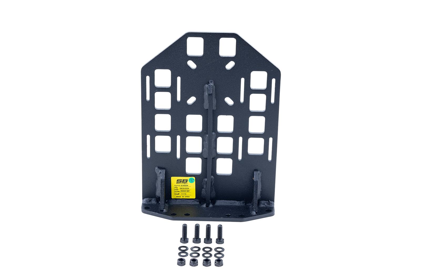 Smittybilt Swingout Bolt-On Accessory Mounts 61452W Storage Systems and Cargo Holders, Swing-Away, Mount, Steel, Black, Style, Universal, Toyota, Each