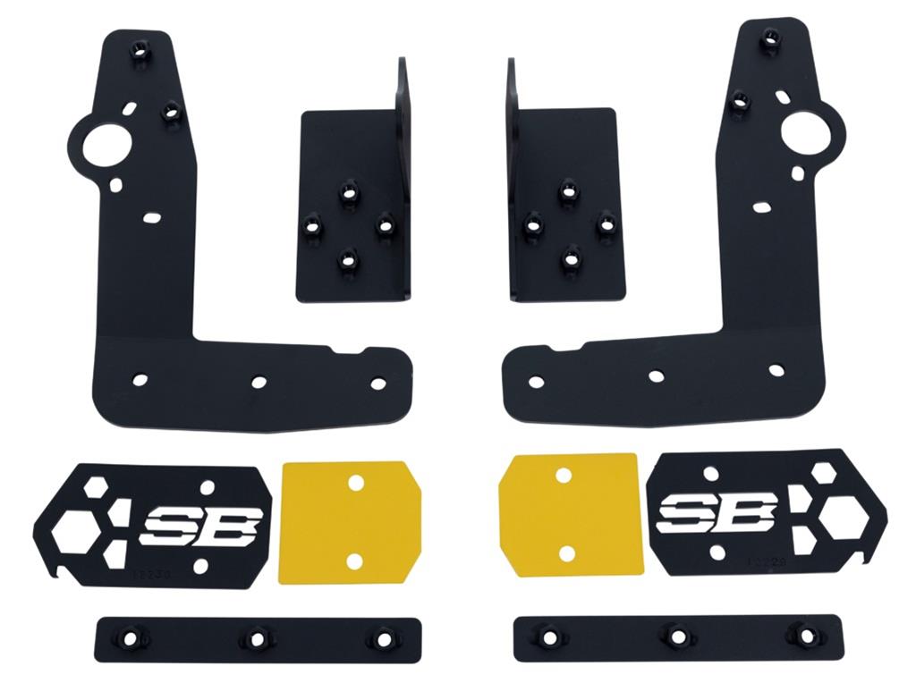 Smittybilt Truck Bed Stiffeners 61748W truck Panels, Stiffeners, Internal Brace System, Steel, Black Powdercoat, Rear/Tailgate Position, Drilling Required, Toyota, Kit