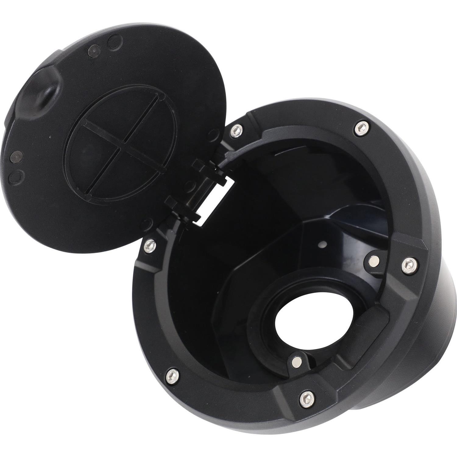 Smittybilt Fuel Filler Accents S/B75008 Textured Black Installs over the top of your factory gas opening to existing holes No Drilling Required thumbnail 2