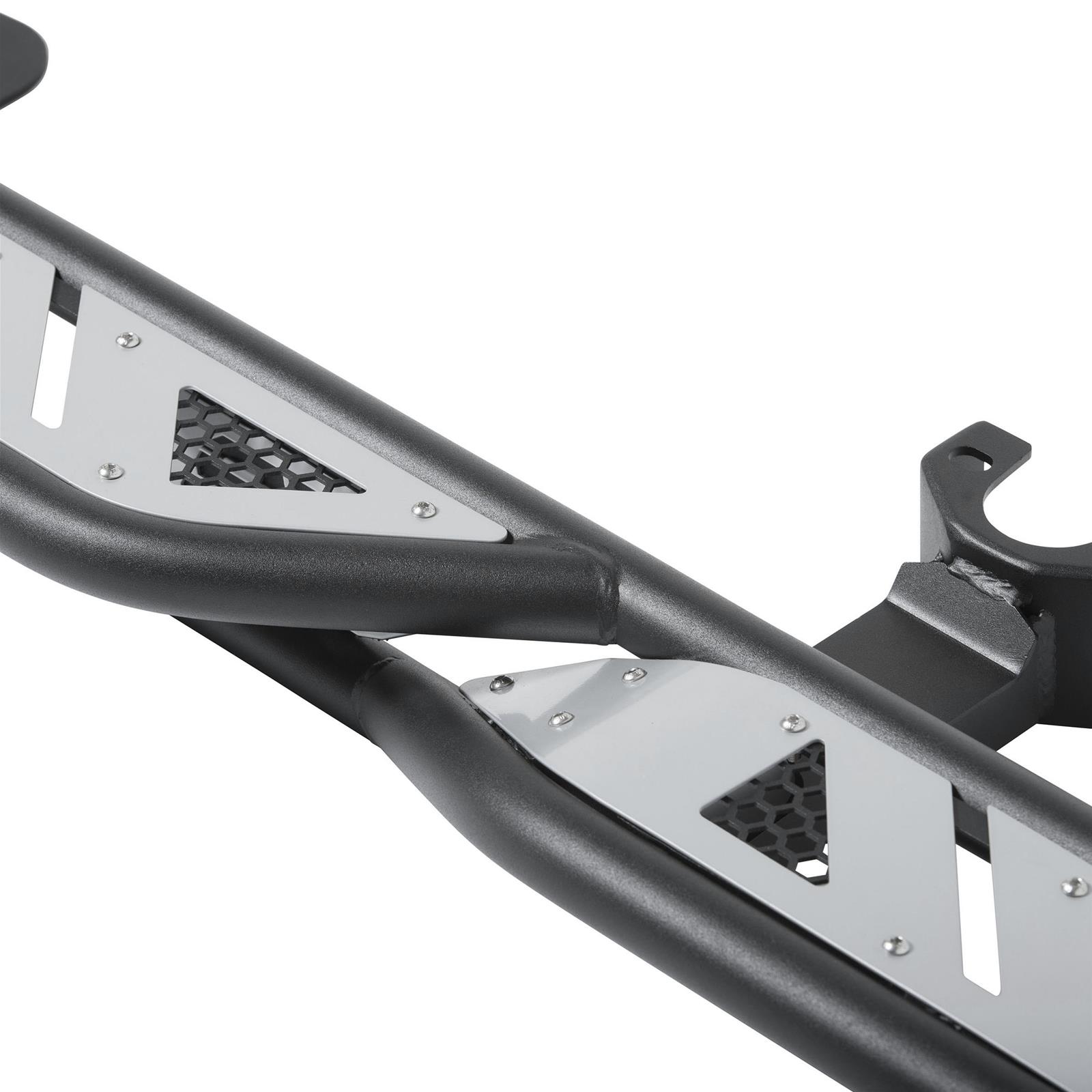 Smittybilt Apollo Slider Steps S/B76734 Rocker Guards, Sliders, with Steps, Steel, Black Textured Powdercoated, Jeep, 4-Door, Pair thumbnail 2