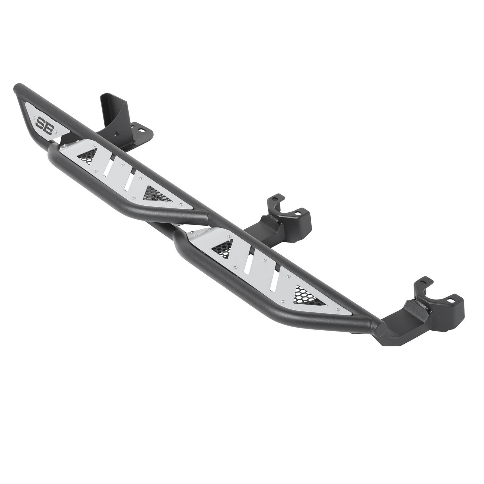 Smittybilt Apollo Slider Steps S/B76734 Rocker Guards, Sliders, with Steps, Steel, Black Textured Powdercoated, Jeep, 4-Door, Pair thumbnail 5
