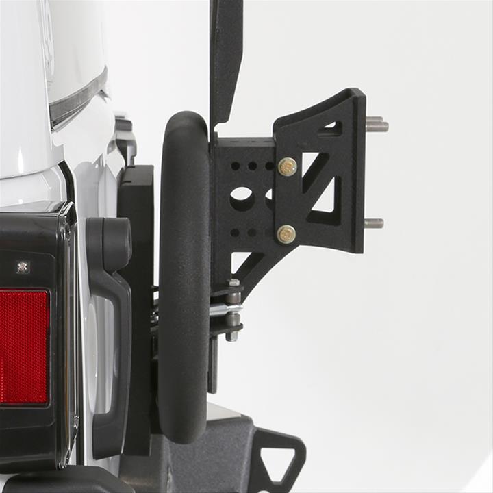Smittybilt Gen2 Bolt-On Tire Carriers S/B76857 Spare Carrier, Gen2, Bolt-On, Rear of Vehicle Location, Steel, Black Textured, Jeep, Each thumbnail 3