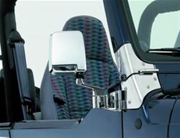Smittybilt Half Door Side Mirrors S/B7694 Mirrors, Replacement, Black, Manual, Jeep, Pair