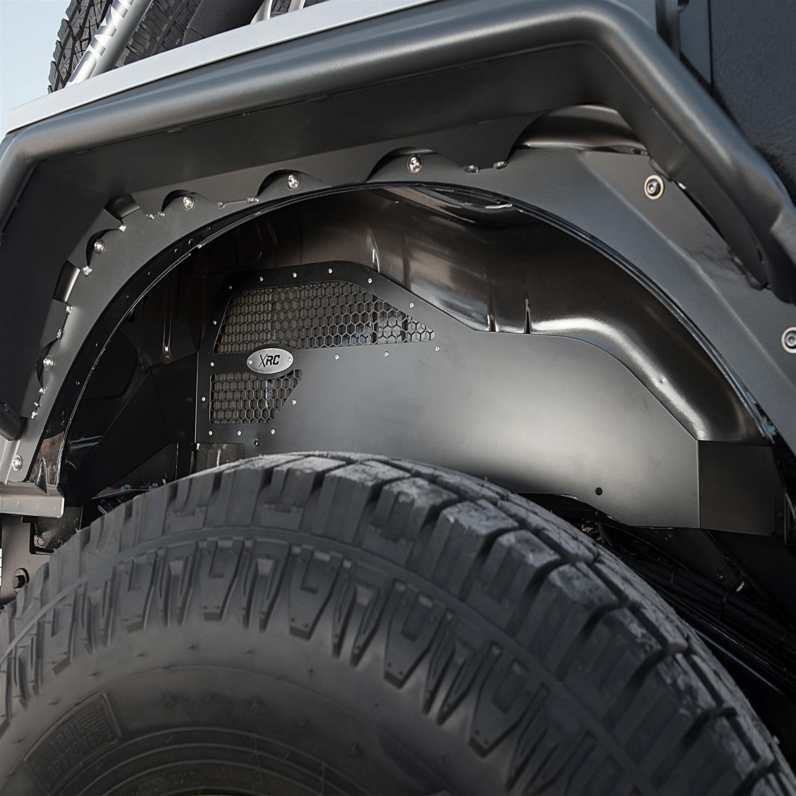 Smittybilt JK Inner Fenders S/B76986 Fenders, Driver and Passenger Side Rear, Aluminum, Black Powdercoated, Jeep, Pair thumbnail 3