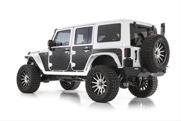 Smittybilt Mag Armor S/B76992 Magnetic Body Protectors, Armor, PVC, Matte Black, Jeep, Wrangler JK, 2 Door, Kit thumbnail 2