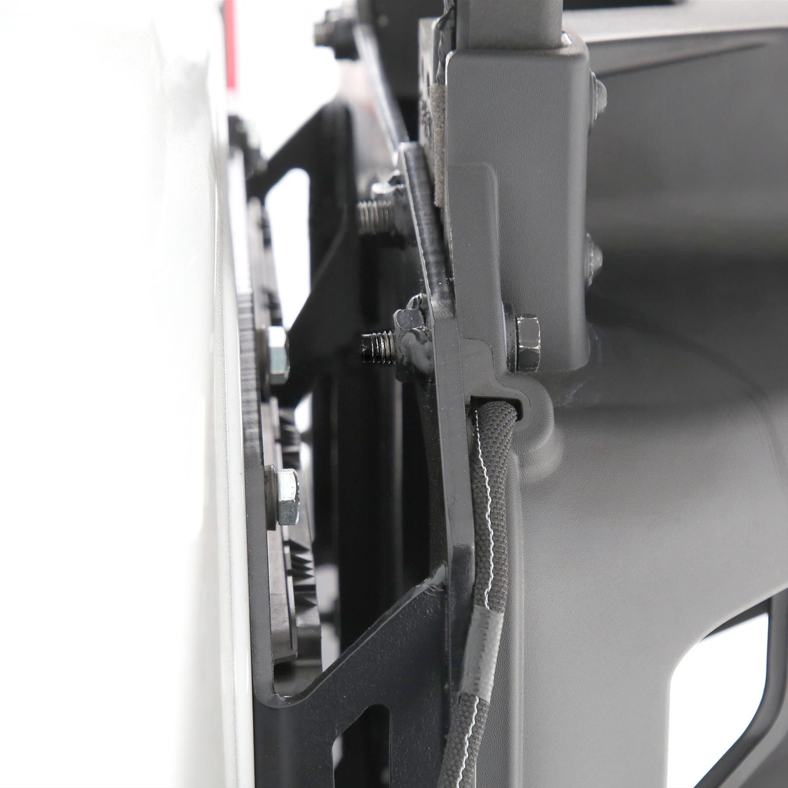 Smittybilt Spare Tire Relocation Brackets S/B7721 Bracket, Relocation, Rear of Vehicle Location, Steel, Black Powdercoated, Jeep, Each thumbnail 2