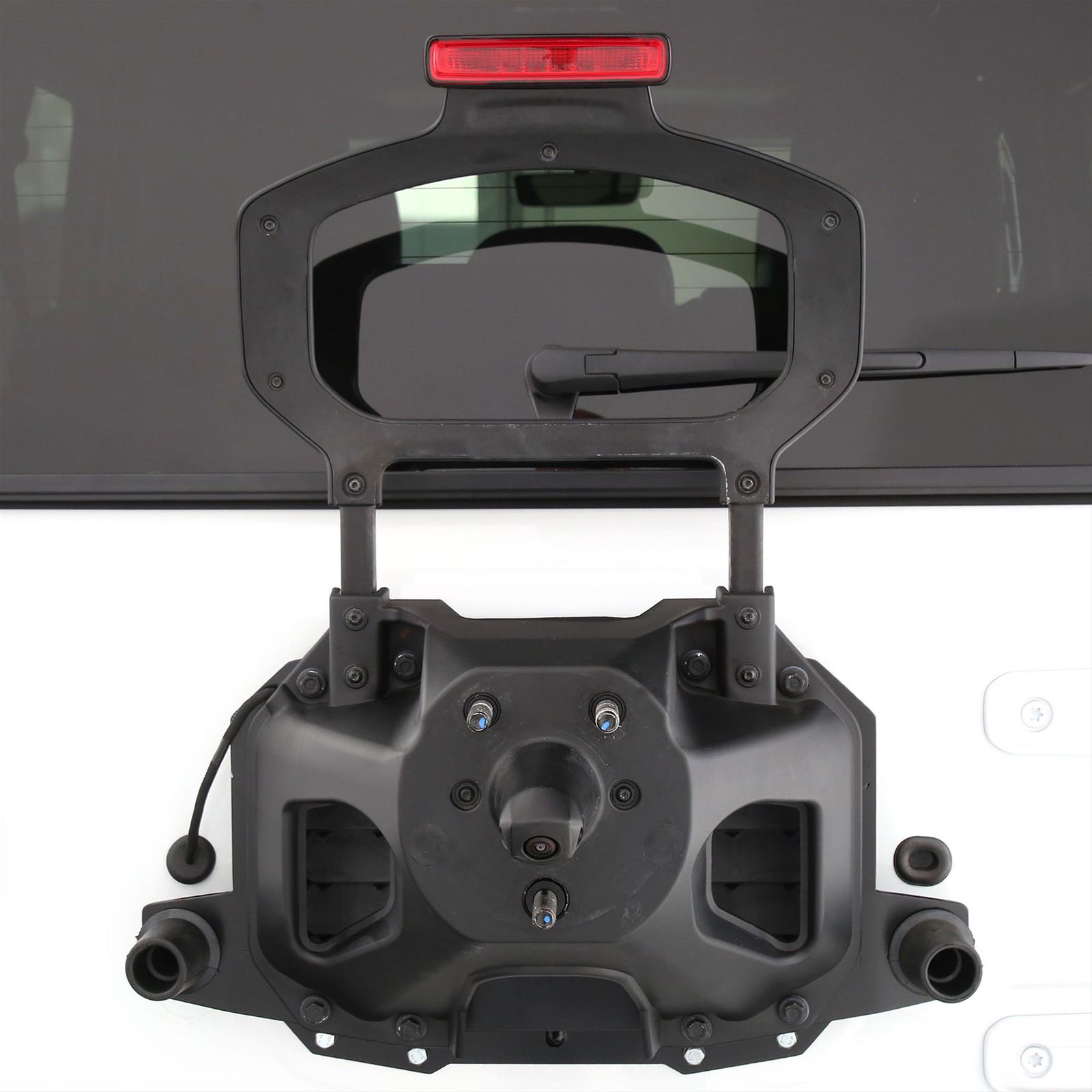 Smittybilt Spare Tire Relocation Brackets S/B7721 Bracket, Relocation, Rear of Vehicle Location, Steel, Black Powdercoated, Jeep, Each thumbnail 3