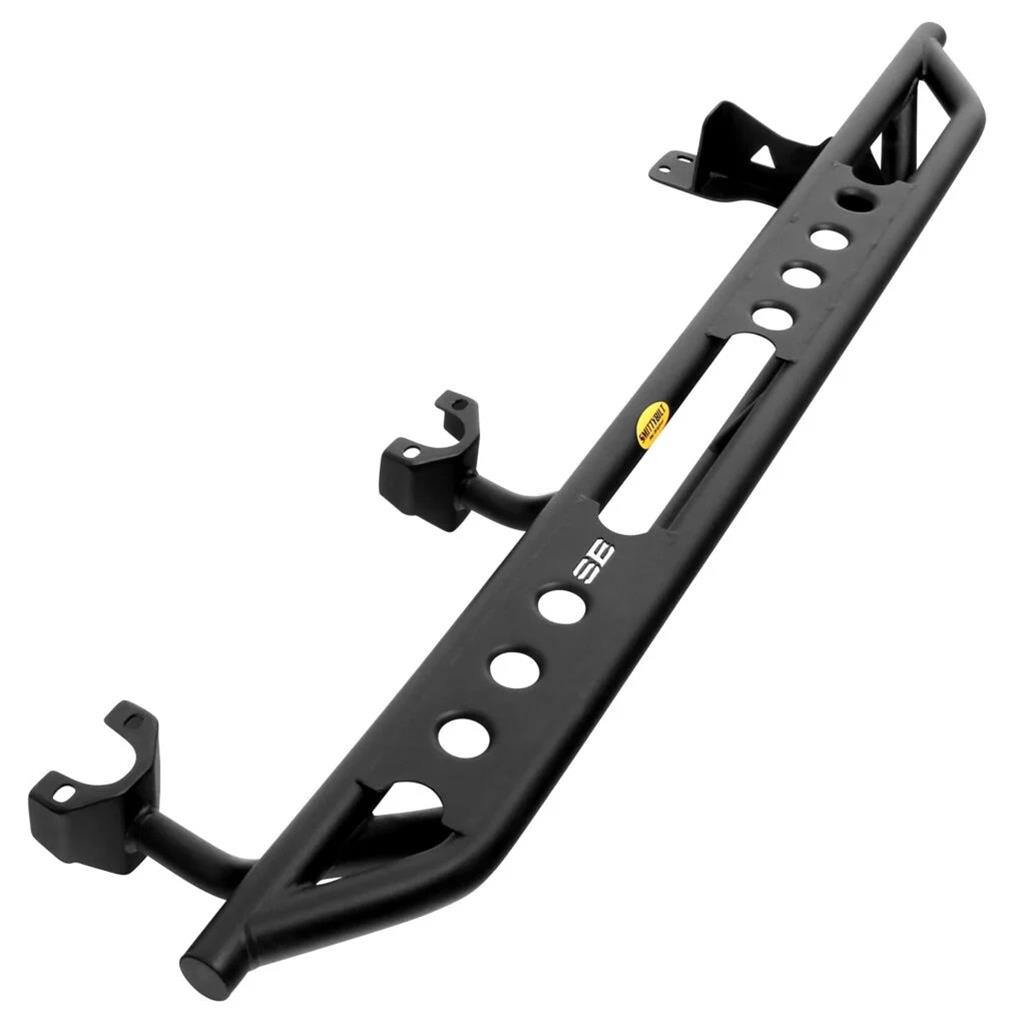 Smittybilt SRC Side Armor Guards with Step S/B78634 Rock Slider, Step, Steel, Black Textured Powdercoated, Toyota, Pair