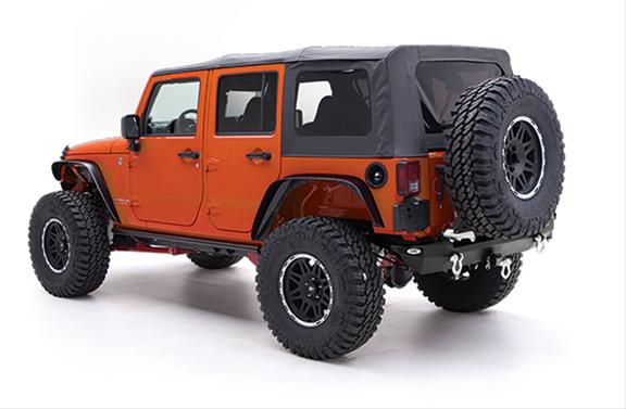 Smittybilt Replacement Tops S/B9085235 Soft Top, Top, Polymer Cloth, Black Diamond, Tinted Windows, Jeep, Each